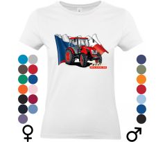 Tričko "Zetor Major 80" s potlačou moderného českého traktora, ideálne pre fanúšikov poľnohospodárskej techniky.