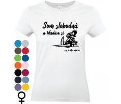 Tričko „Som slobodná a hľadám si princa – koňa už mám“ – vtipný dizajn pre slobodné ženy s nadhľadom.
