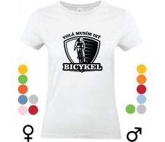 Bicykel volá ...., tričko pre bicyklistu, bicyklové tričko, tričko s bicyklovou tématikou, tričko s bicyklom, Bicyklistické tričko