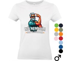 Tričko "Nič nemusím – som na dôchodku" s humorným dizajnom pre tých, čo si užívajú oddych