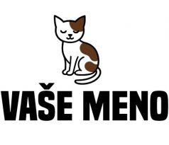Nažehlovačka s mačičkou a textom „VAŠE MENO“ – detský štítok pre milovníkov mačiek