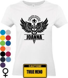 najlepšia sestrička tričko s krídlami a symbolom