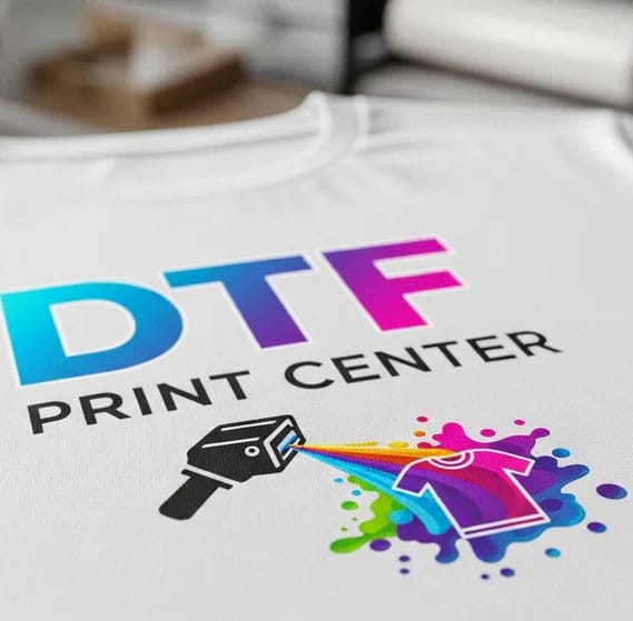 fotorealisticka dtf dielna s modernou tlaciarnou pri tlaci potlace na tricko